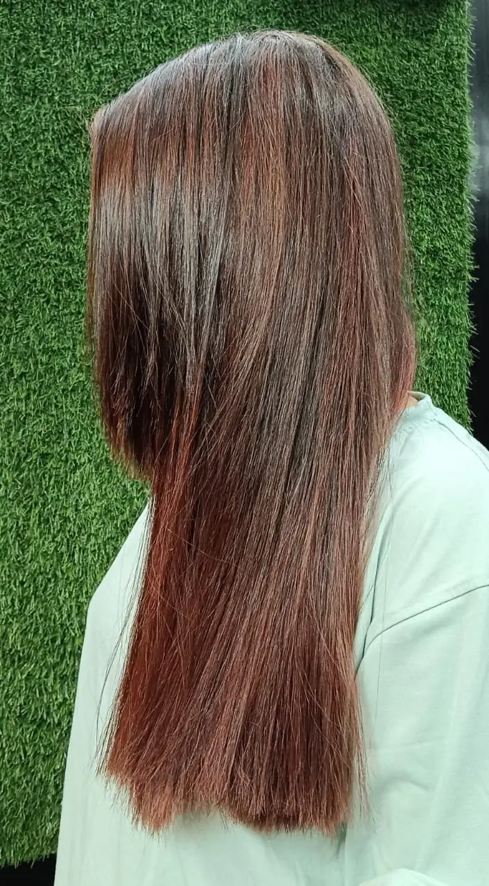 Hair Straightening at Silky Beauty Salon
